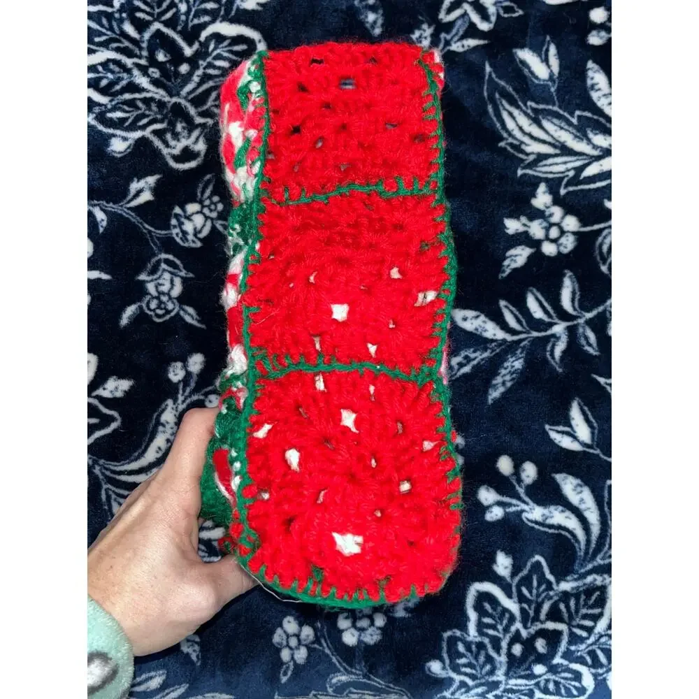 Vintage Handmade Crocheted Stocking